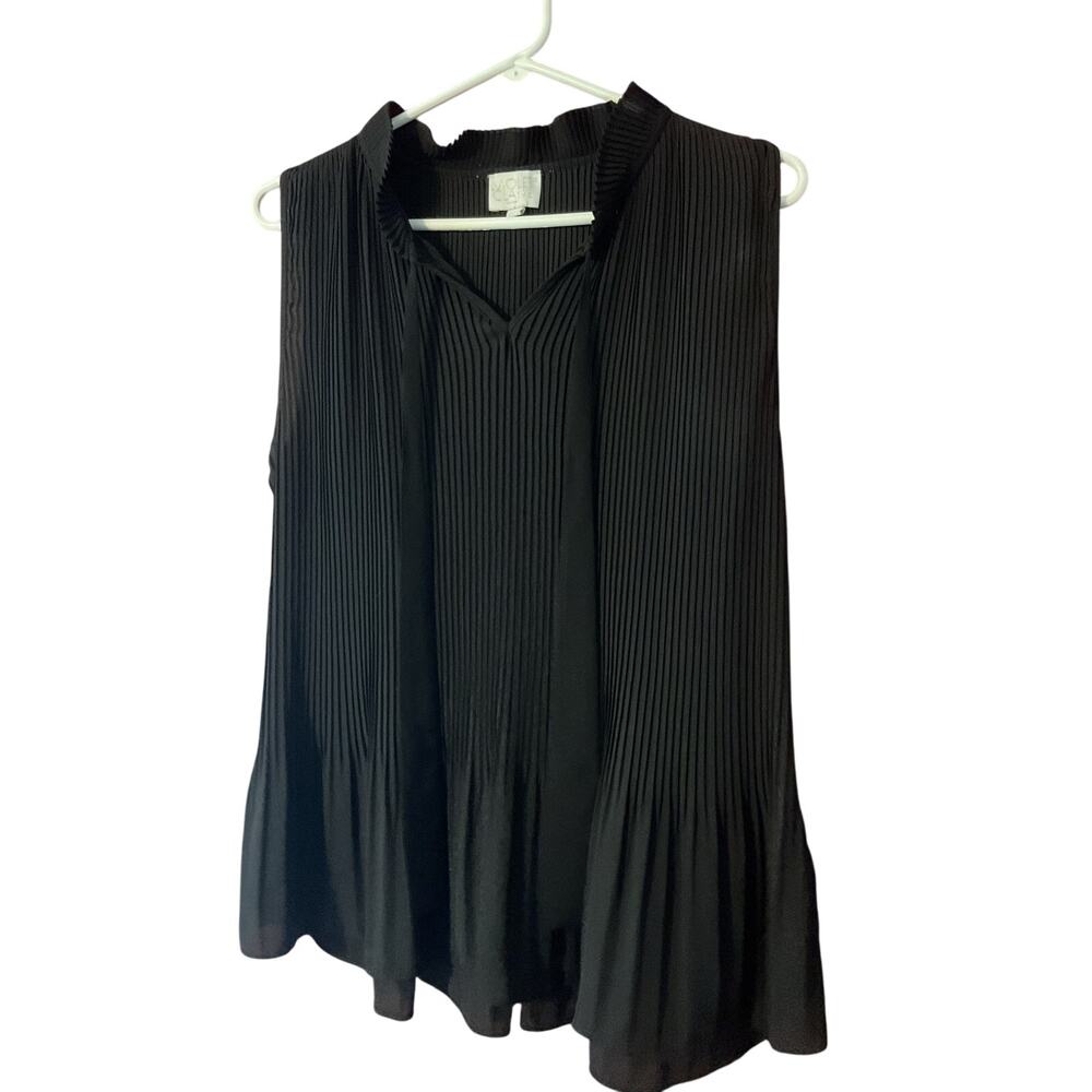 Violet & Claire Dressy Top Size Large Black
